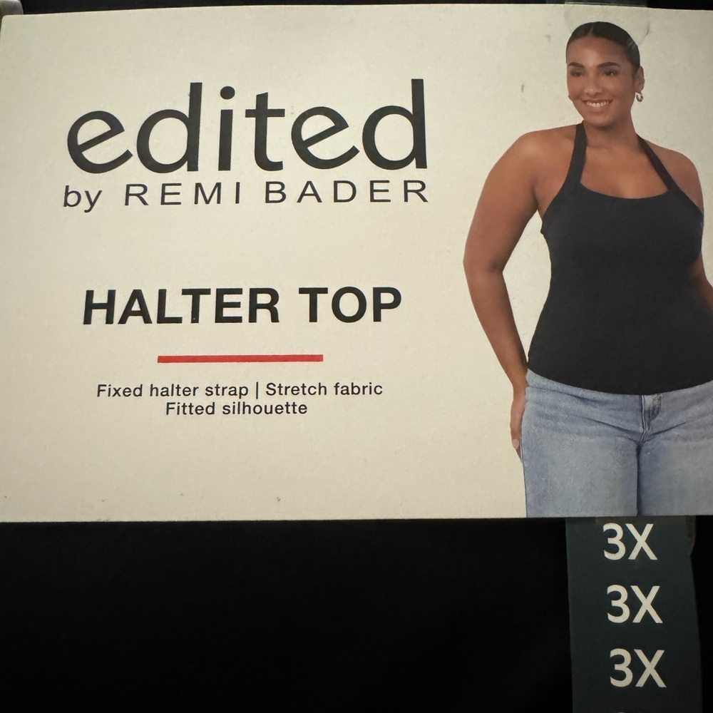 Edited by Remi Bader Black Halter Top - Picture 7 of 8